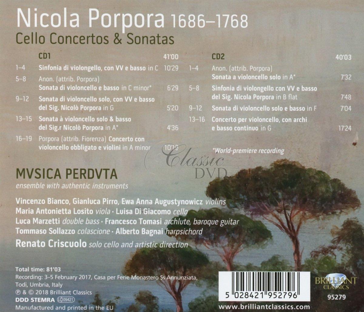 PORPORA: Cello Concertos & Sonatas (2CD)