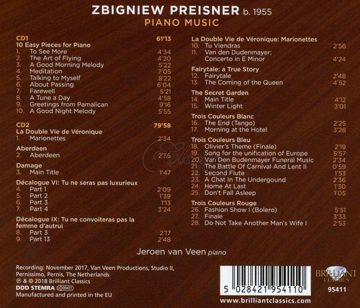 ZBIGNIEW PREISNER Piano Music. Jeroen van Veen (2CD)