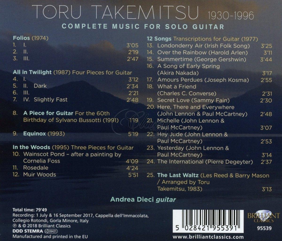 TAKEMITSU: Complete Music for Solo Guitar (CD)