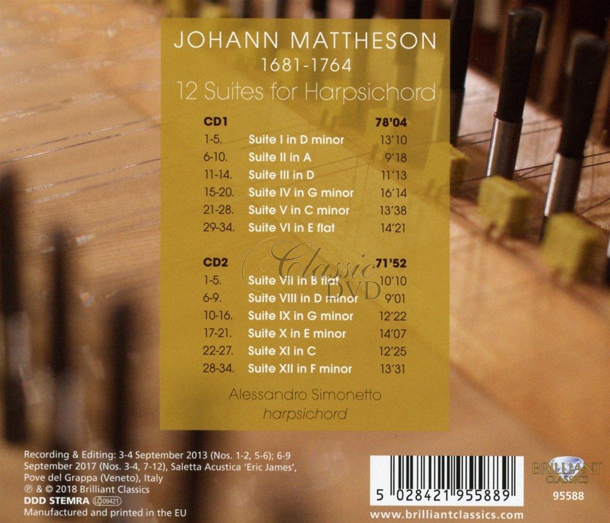 MATTHESON: 12 Suites for Harpsichord (2CD)