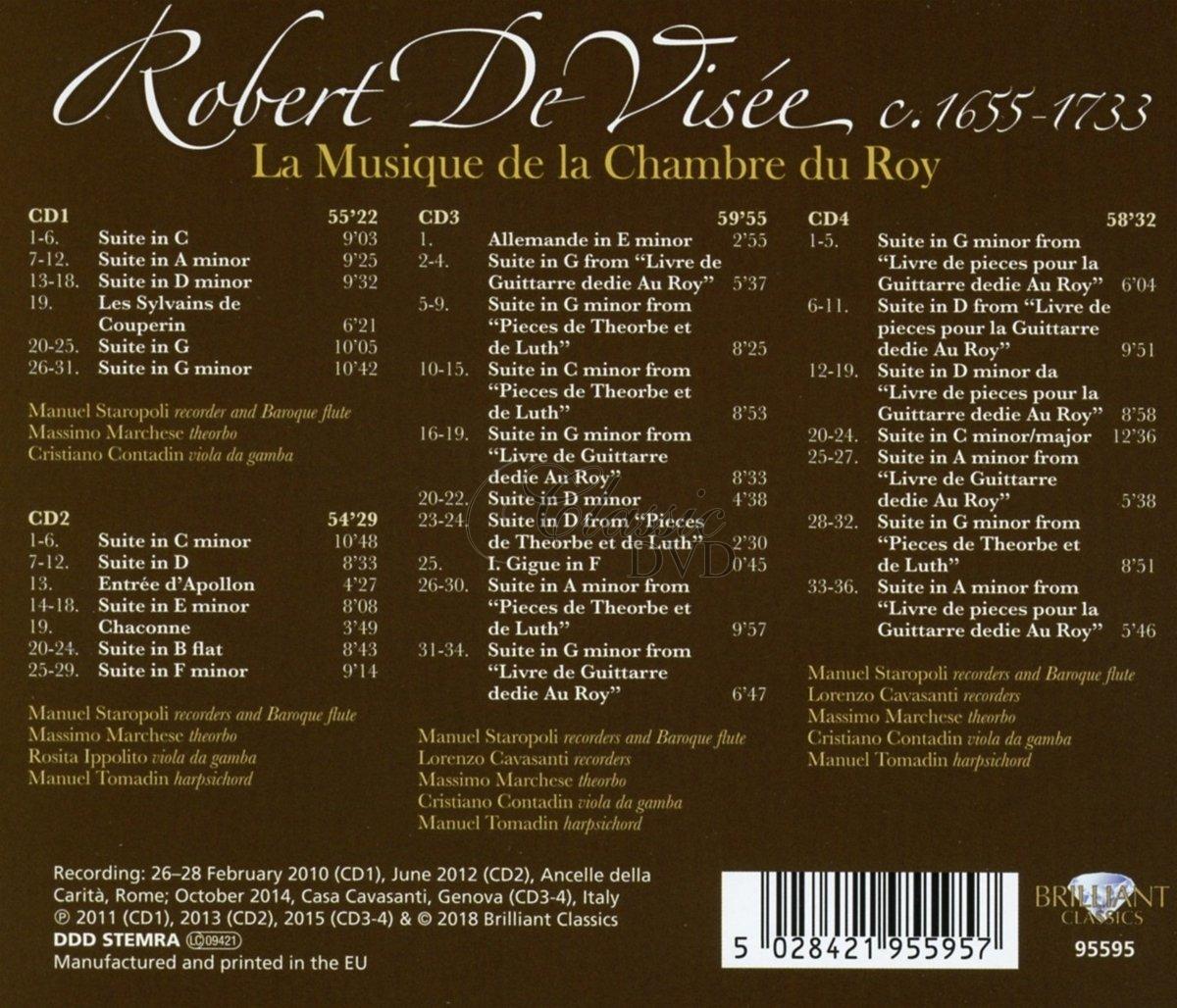 DE VISEE: Complete Musique de la Chambre de la Roy (4CD)