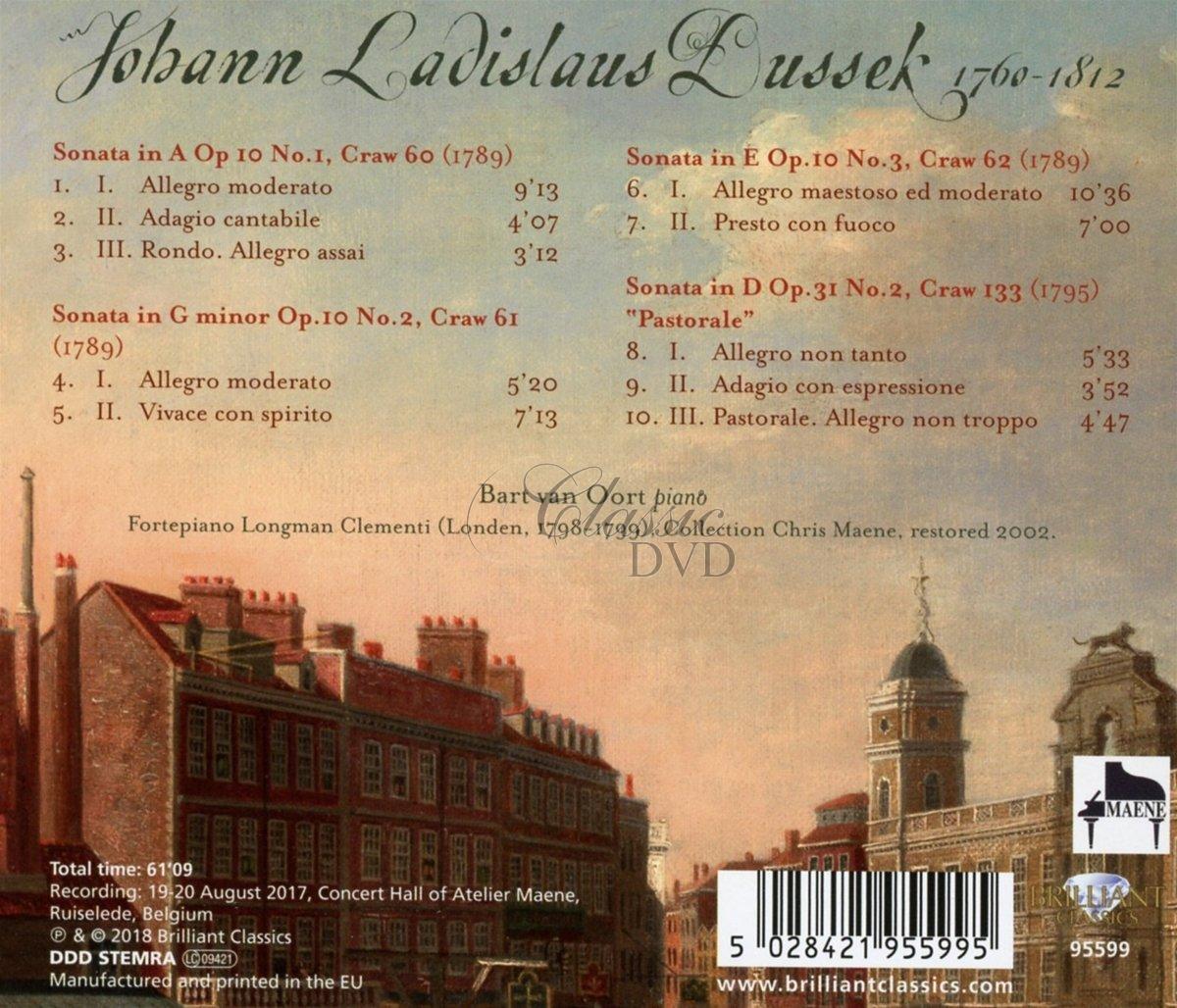 JAN LADISLAV DUSSEK (JAN VÁCLAV DUSÍK) Sonatas Op.10 & Op.31/2 (CD)