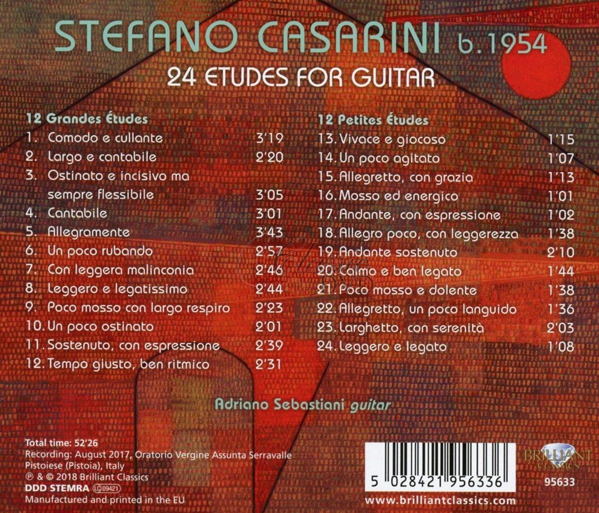 CASARINI: 24 Etudes for Guitar (CD)