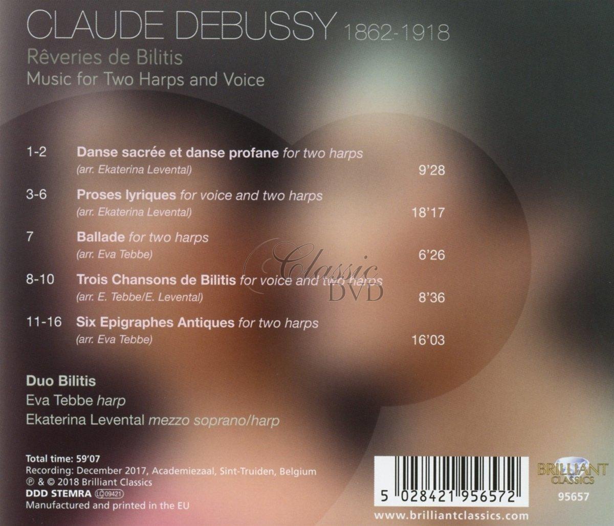 DEBUSSY: Reveries de Bilitis-Music for Two Harps and Voice (CD)