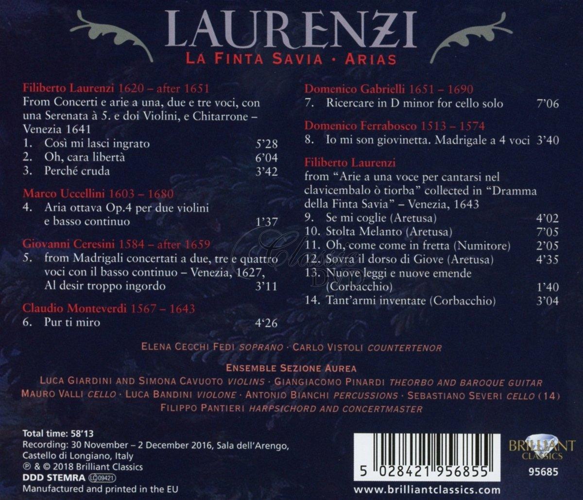LAURENZI La Finita Savia, Arias (CD)