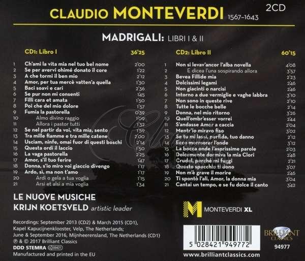 MONTEVERDI: Madrigali Libri I & II (2CD)
