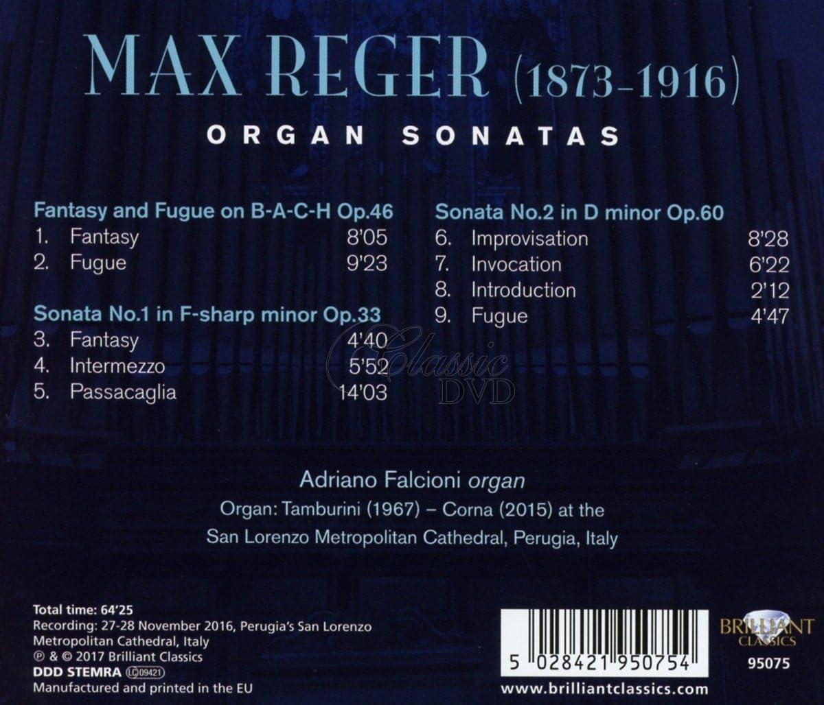 REGER: Organ Sonatas; Adriano Falcioni (CD)