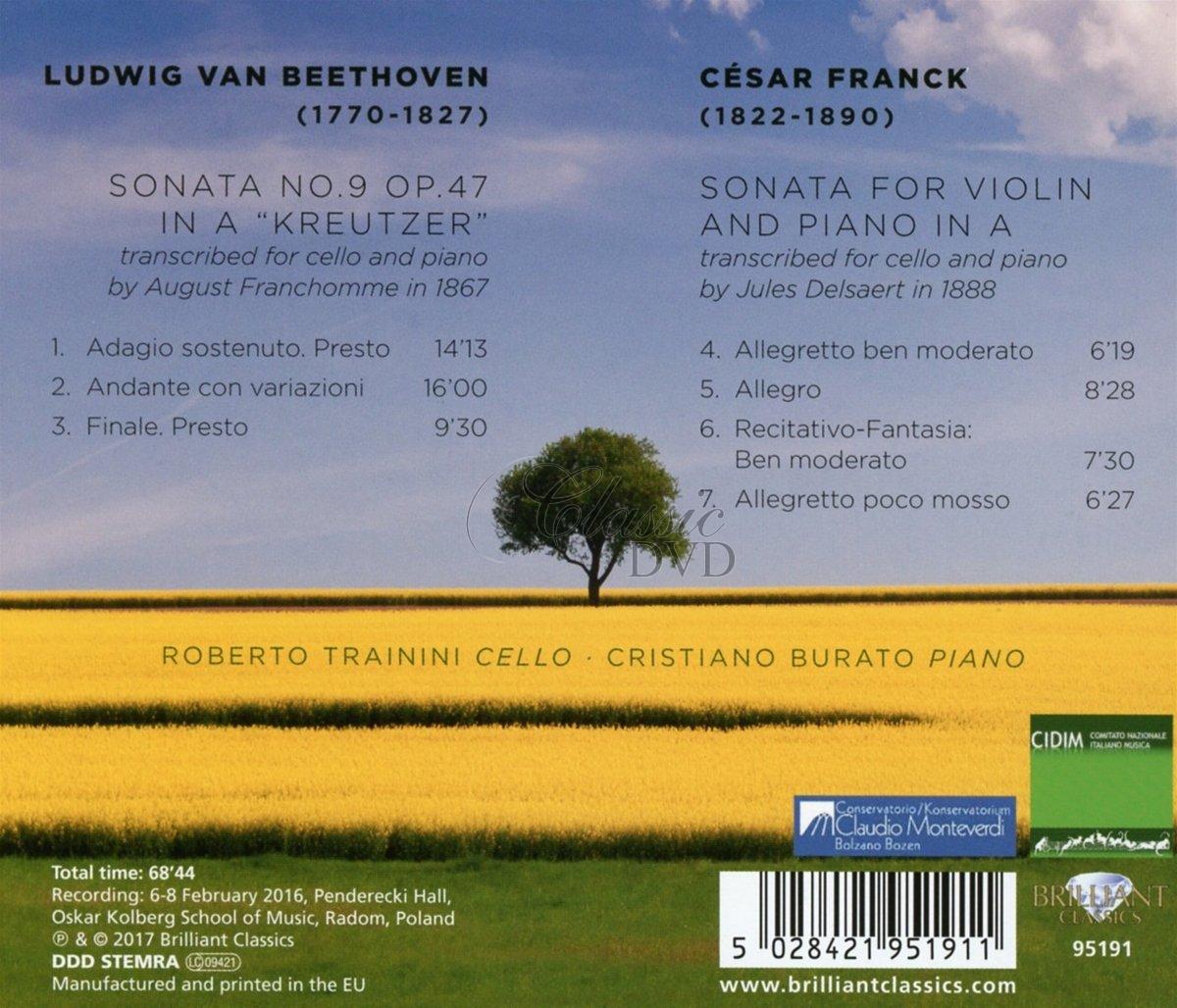 BEETHOVEN, FRANCK: Kreutzer Sonata, Sonata in A (CD)