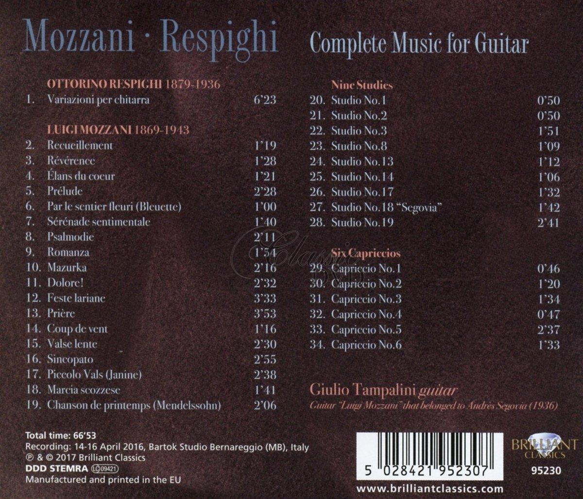 MOZZANI-RESPIGHI: Complete Music for Guitar (CD)
