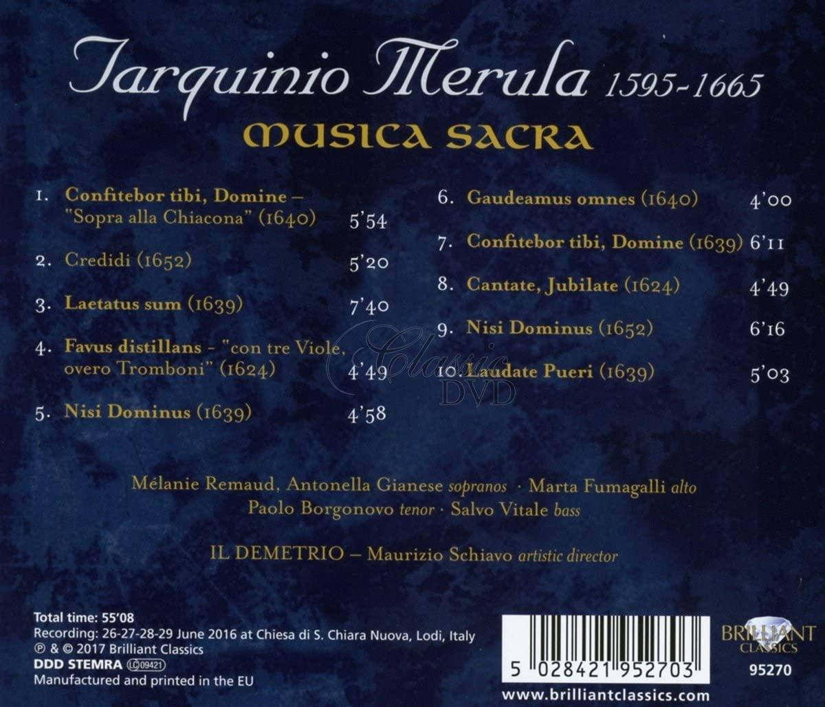 TARQUINIO MERULA Musica Sacra (CD)