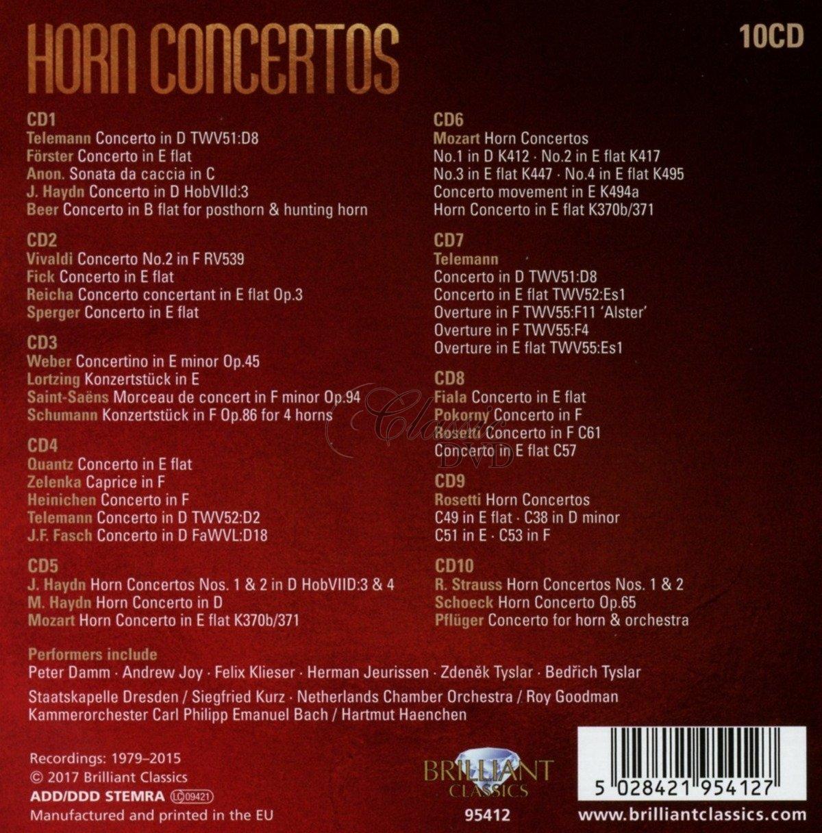 HORN CONCERTOS (10CD)