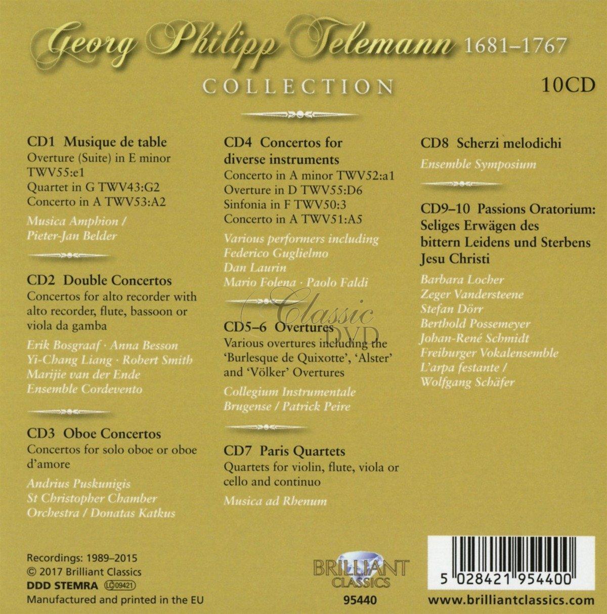 GEORG PHILIPP TELEMANN Collection (10CD)