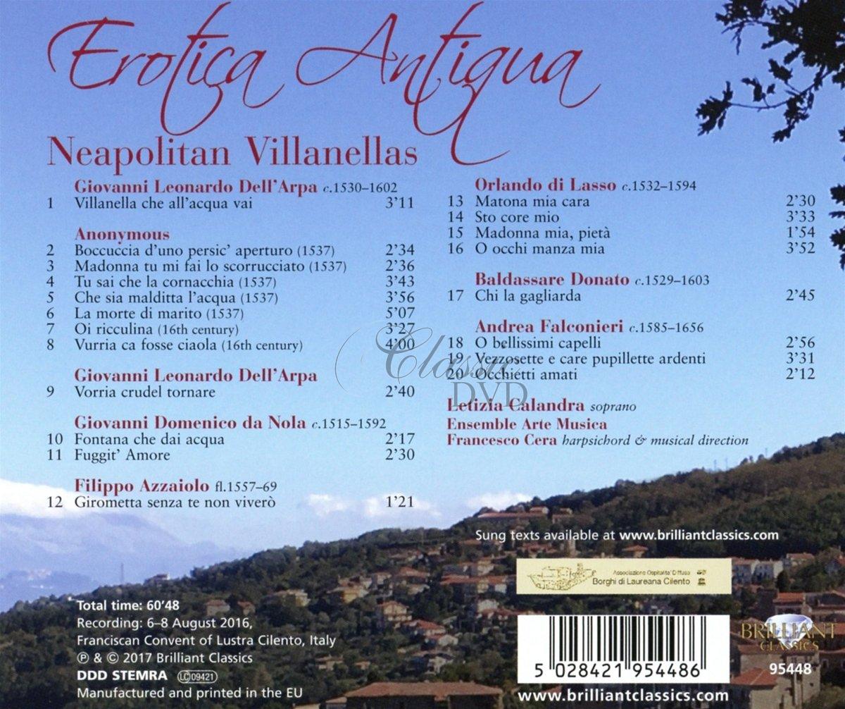EROTICA ANTIQUA: Neapolitan Villanellas (CD)