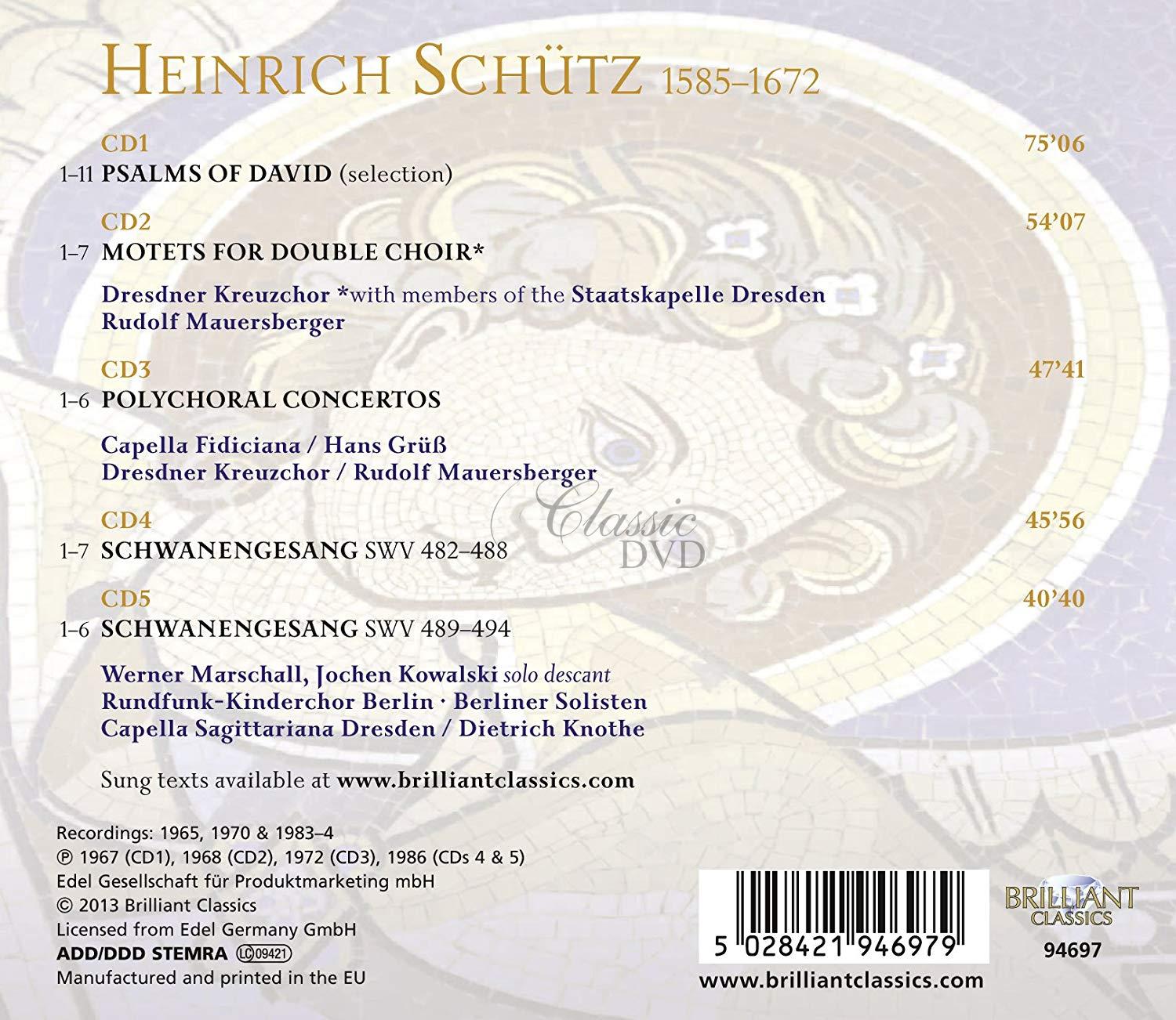 Schütz: Sacred Music (5CD)