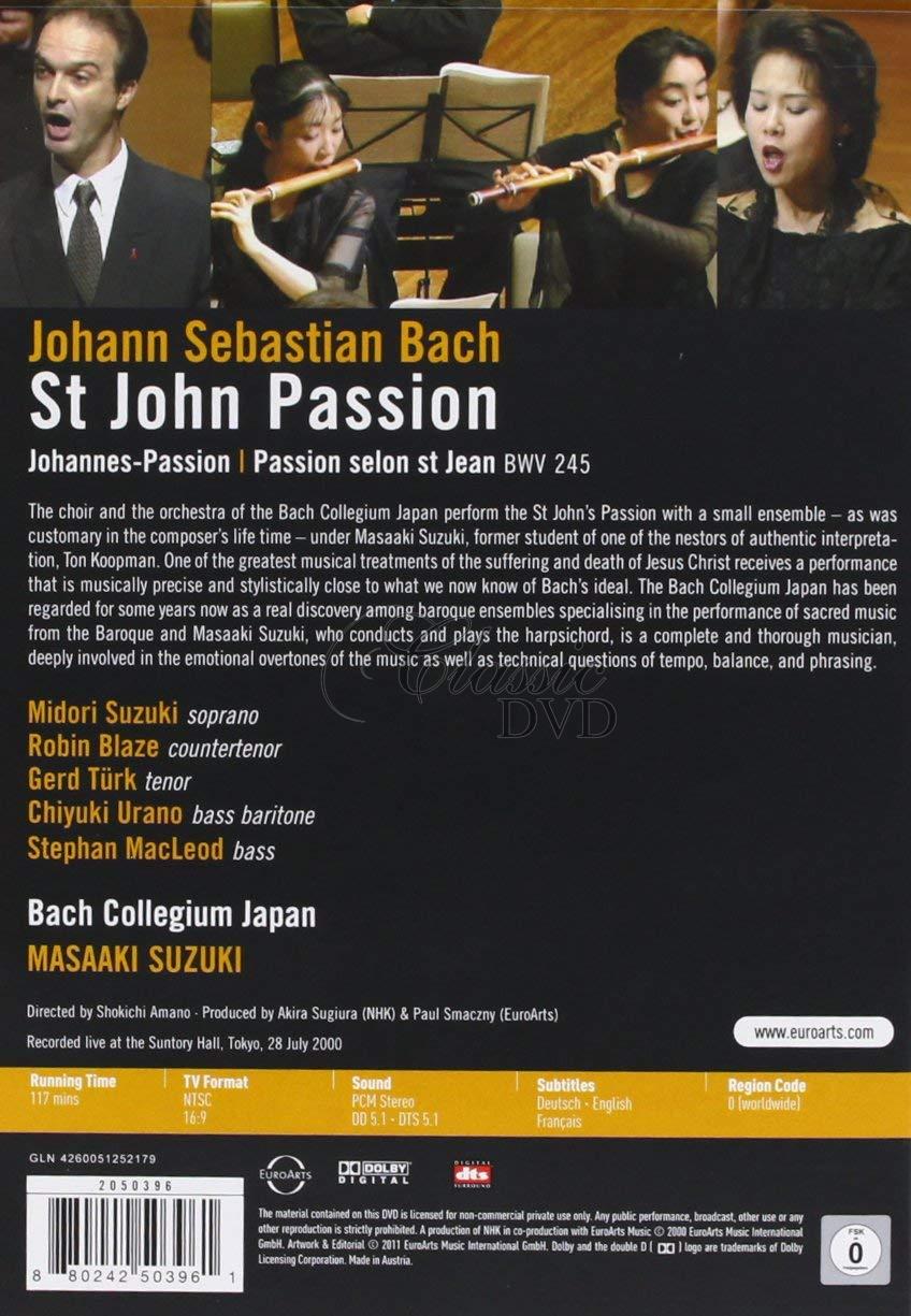 BACH J.S.: St John Passion - Janovy pašije BWV245 (DVD)