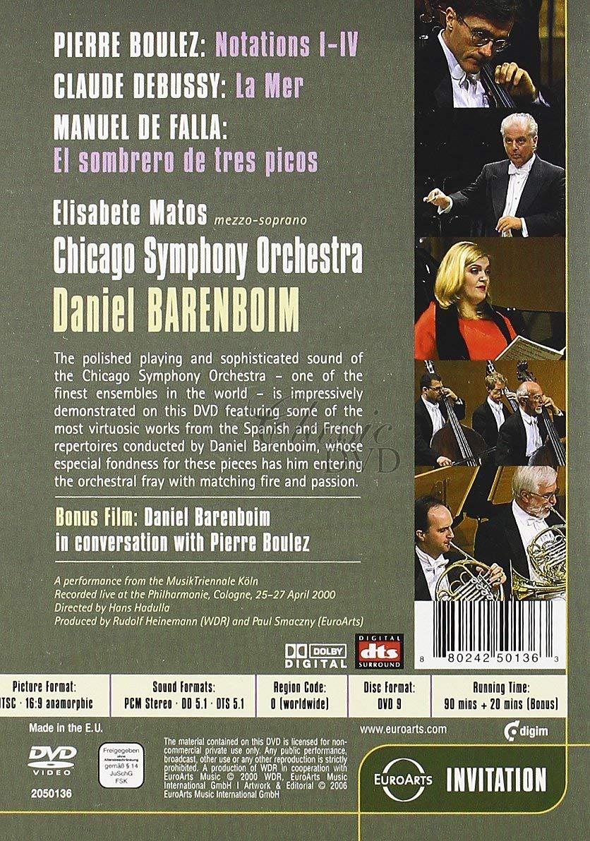 Boulez; Debussy; de Falla: Barenboim And The Chicago Symphony Orchestra (DVD)