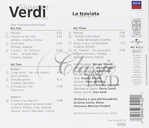 Verdi: La Traviata (highlights). Tebaldi (CD)