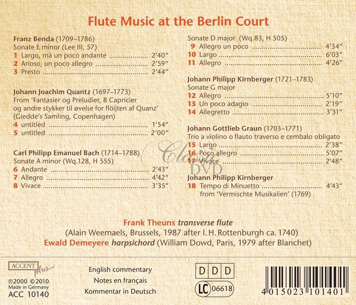 Flute Music at the Berlin Court (CD)