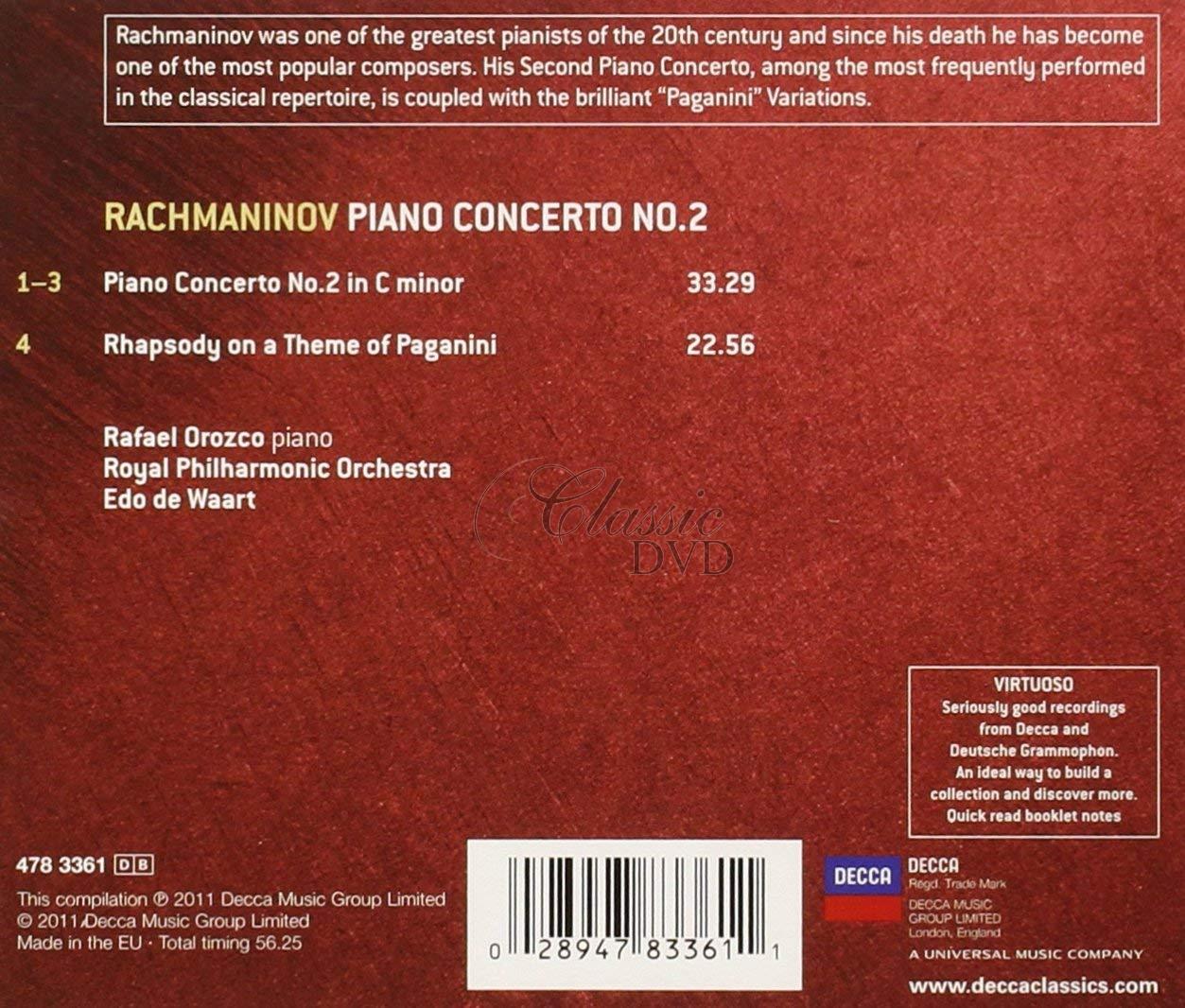 Rachmaninov: Piano Concerto No.2 (CD)
