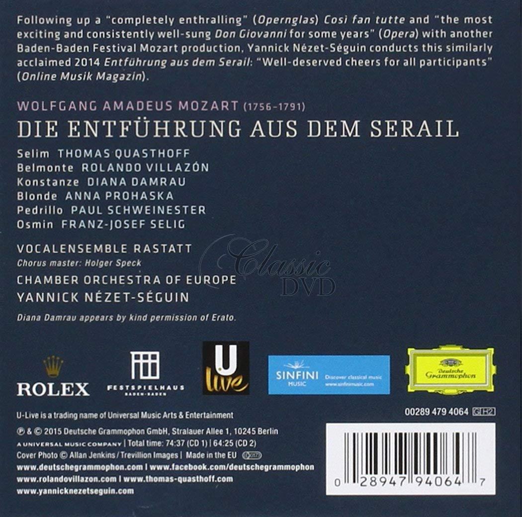 MOZART Die Entführung aus dem Serail - Únos ze serailu. Diana Damrau (2CD)