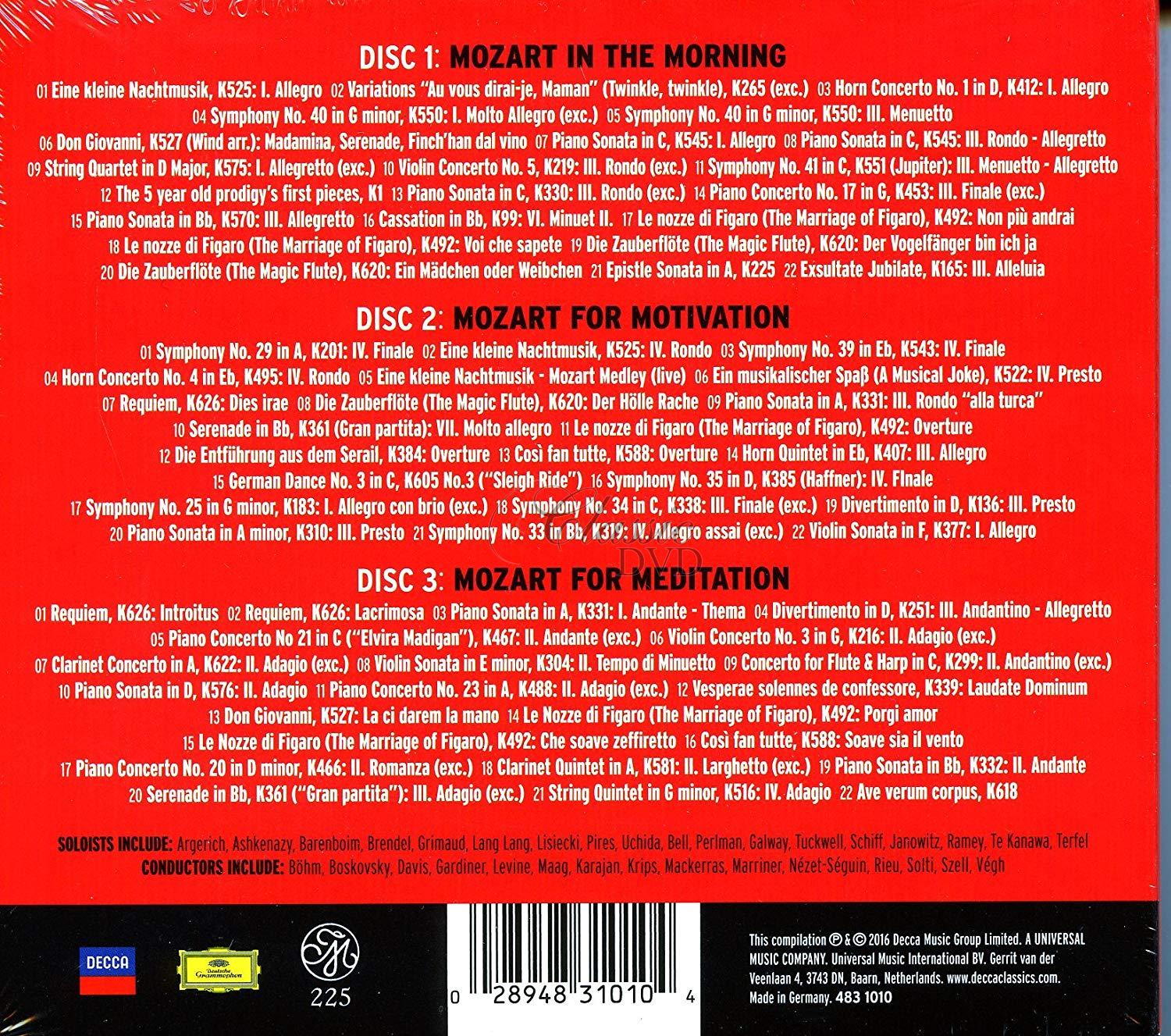 MOZART WOLFGANG A. - Mozart - The Singles. Ruzni Klasika (3CD)