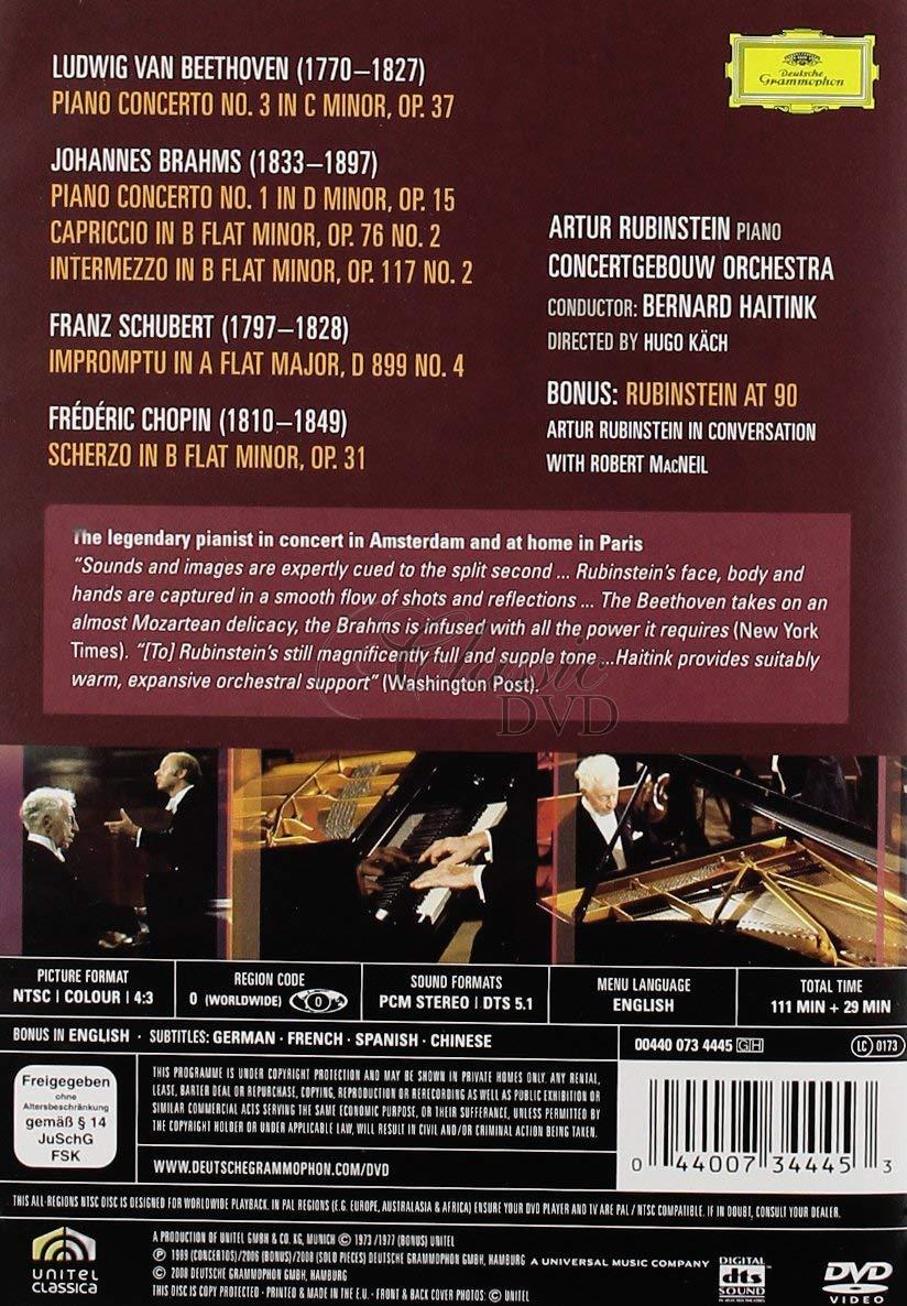 BEETHOVEN. BRAHMS - Rubinstein In Concert (DVD)