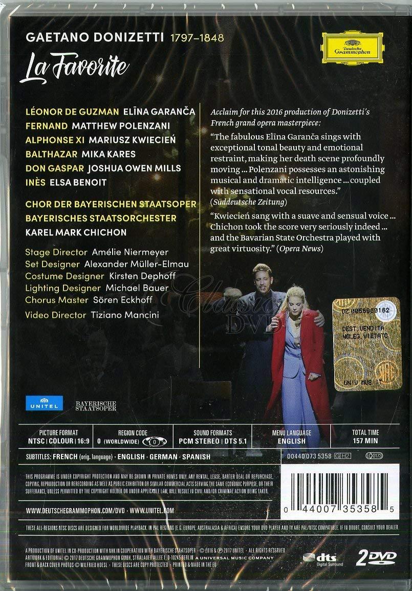 DONIZETTI - La Favorite. Garanca Elina (2DVD)