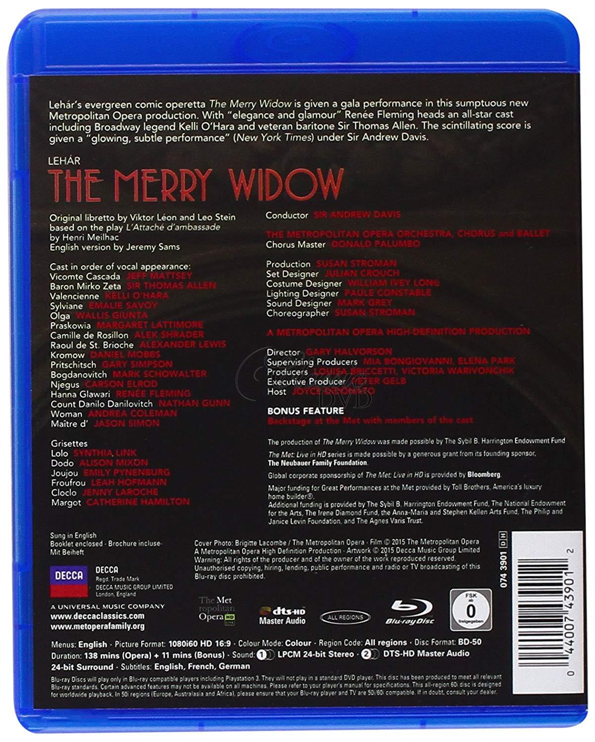 LEHAR FRANZ: Merry Widow - Veselá vdova. Fleming Renee (Blu-ray)