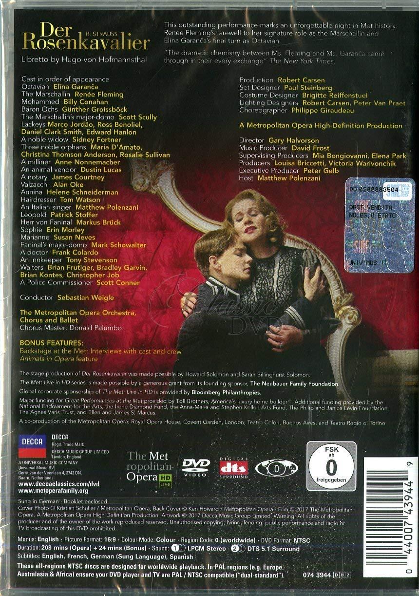 STRAUSS,R.: Der Rosenkavalier - Růžový kavalír. Fleming. Garanca. Metropolitan Opera (2DVD)