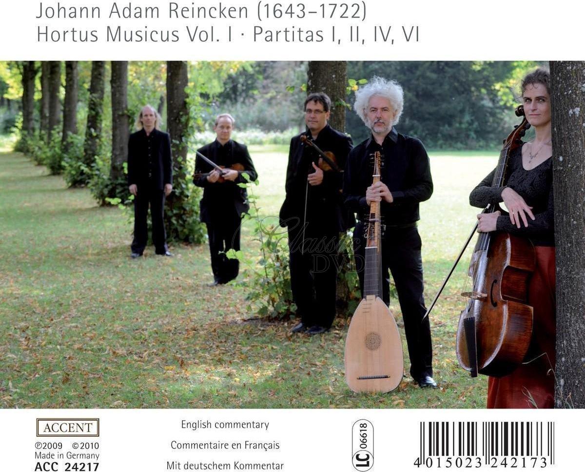 Johann Adam Reincken: Hortus Musicus Vol.1 - Partitas I, II, IV, VI (CD)