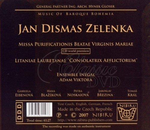 JAN DISMAS ZELENKA Missa Purificationis Beatae Virginis Marie (CD)
