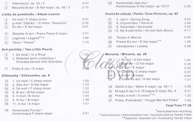DVOŘÁK: pro (mladé) klavíristy. Tomáš Víšek (CD)