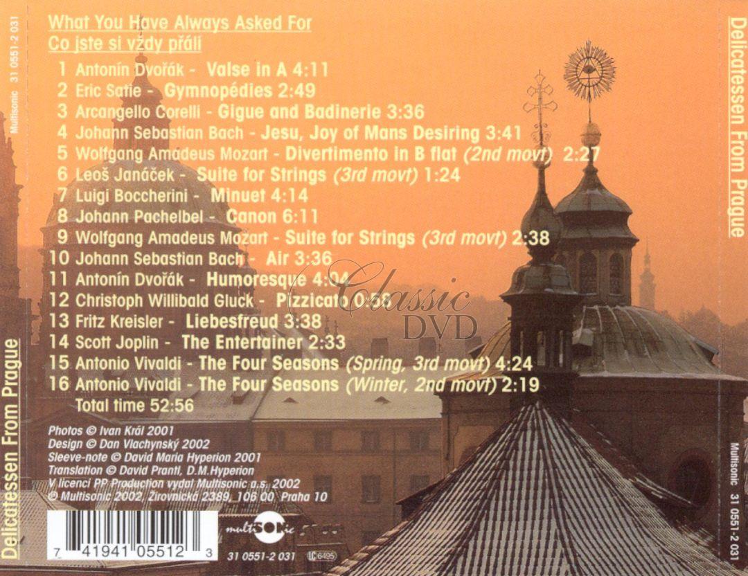 DVORAK.SATIE.CORELLI.MOZART.BACH: Delicatessen From Prague. Czech Philharmonic Orchestra (CD)