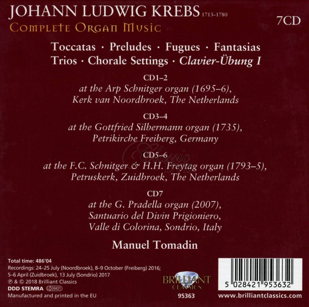 KREBS: Complete Organ Music (7CD)