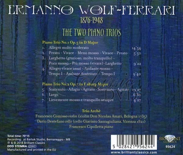WOLF-FERRARI: The Two Piano Trios; Trio Arche (CD)