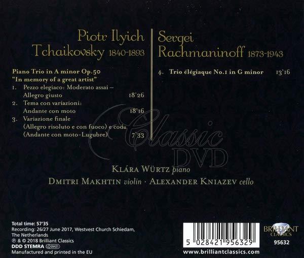 TCHAIKOVSKY: Piano Trio in A minor, RACHMANINOFF: Trio Élégiaque (CD)