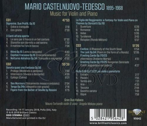 CASTELNUOVO-TEDESCO: Complete Music for Violin and Piano (3CD)