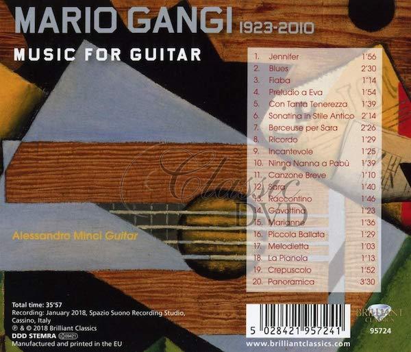 GANGI: Music for Guitar (CD)