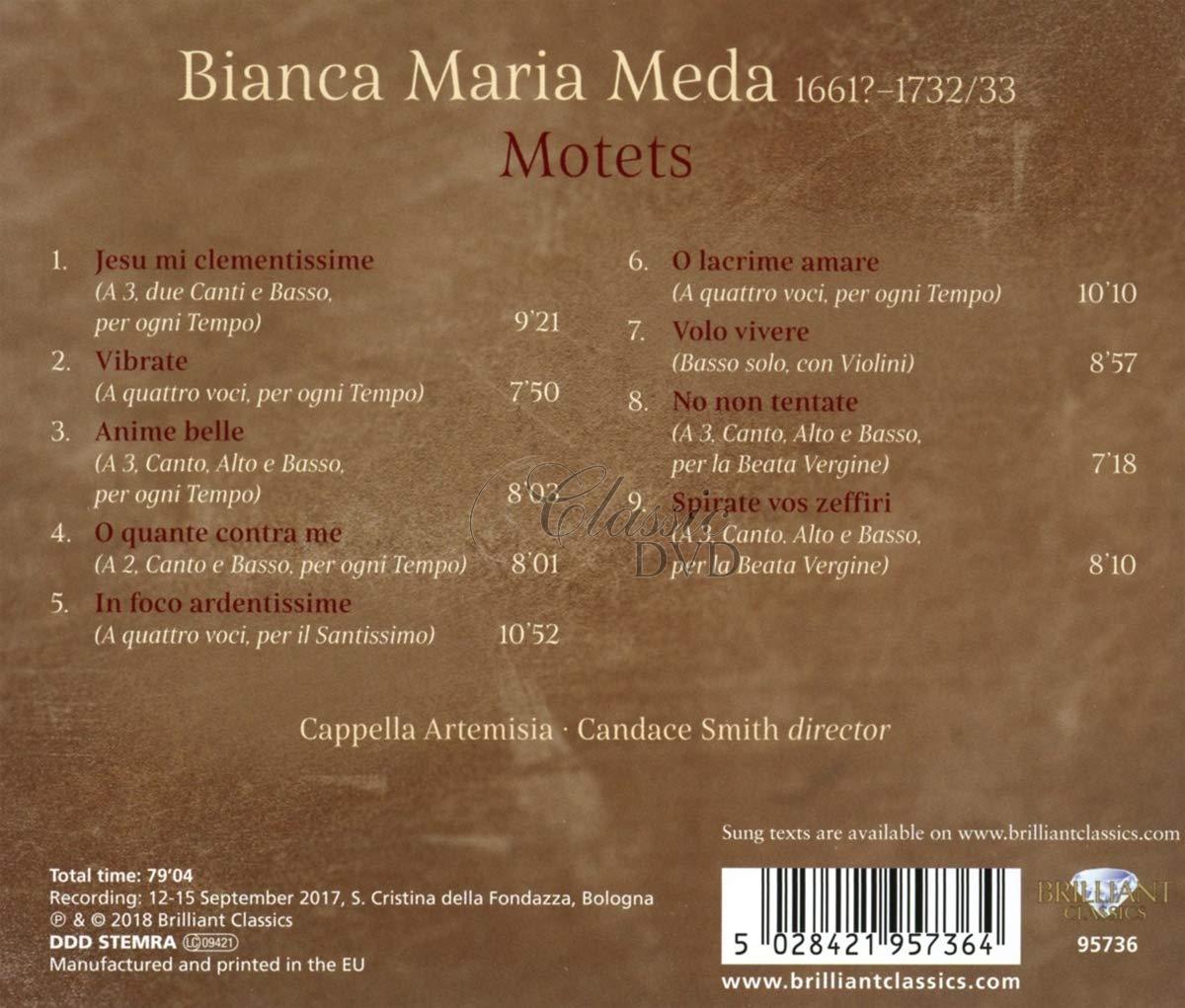 LACRIME AMARE: Bianca Maria Meda Motets (CD)