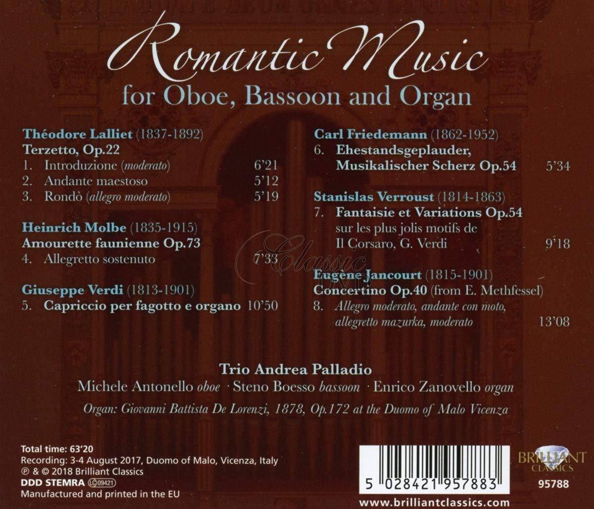 Romantic Music for Oboe, Bassoon and Organ (CD)