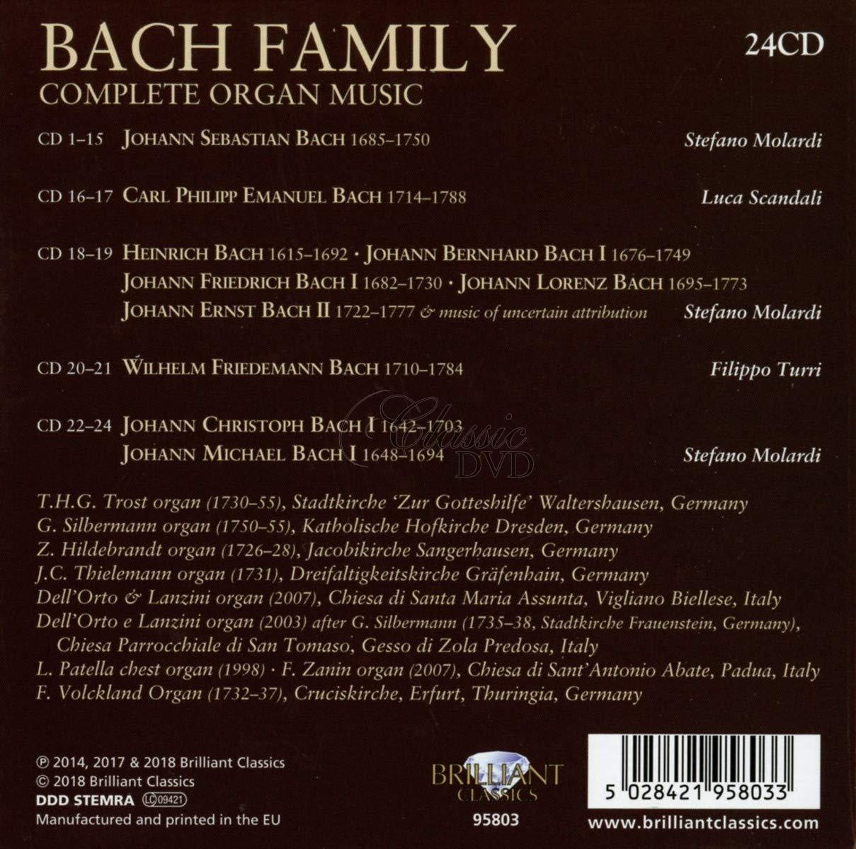 BACH FAMILY Complete Organ Music (24CD)