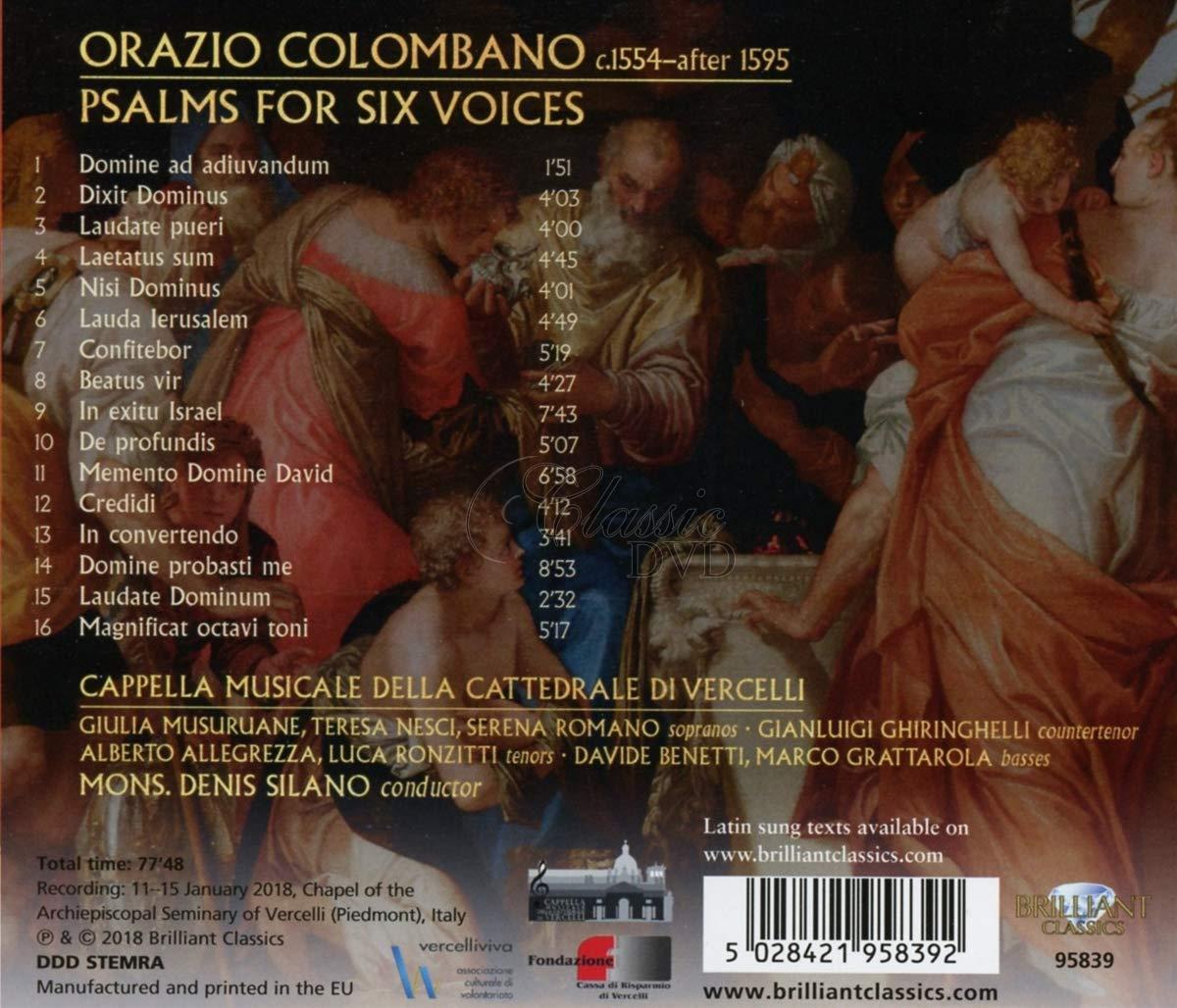 COLOMBANO: Psalms for Six Voices (CD)