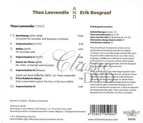LOEVENDIE and BOSGRAAF: Nachklang, Reflex, Dance, Improvisations (CD)