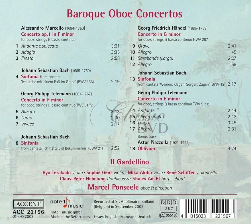Baroque Oboe Concertos (CD)