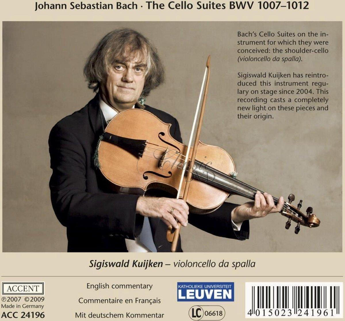 Johann Sebastian Bach - The Cello Suites BWV 1007-1012 played on a violoncello da spalla (2CD)