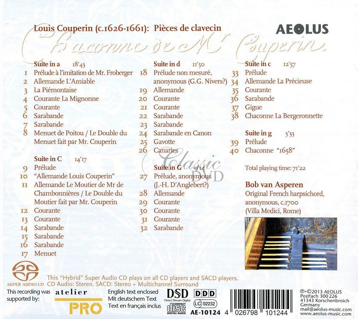 Louis Couperin - Pieces de Clavecin (SACD)