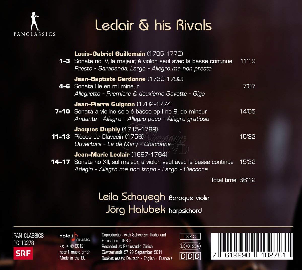 Leclair & his Rivals (CD)