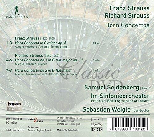 Franz & Richard Strauss: Horn Concertos. Samuel Seidenberg (CD)