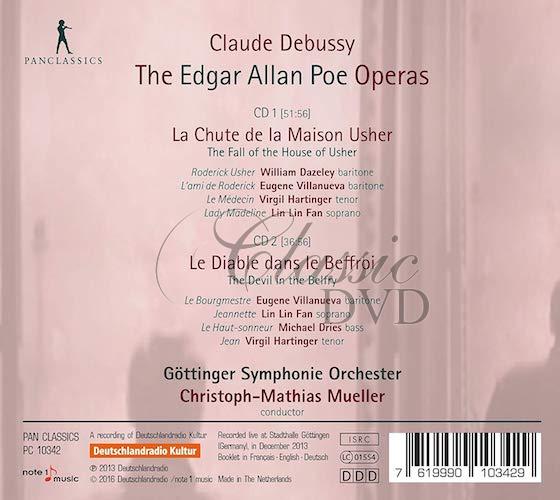 Debussy: Edgar Allan Poe Operas (2CD)