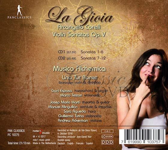 Arcangelo Corelli: La Gioia, Violin Sonatas Op. V (2CD)